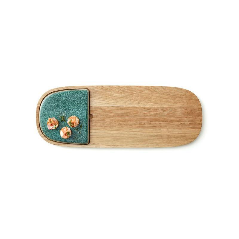 Bitz Cutting Board with stoneware tray (L51cm) - warehouse