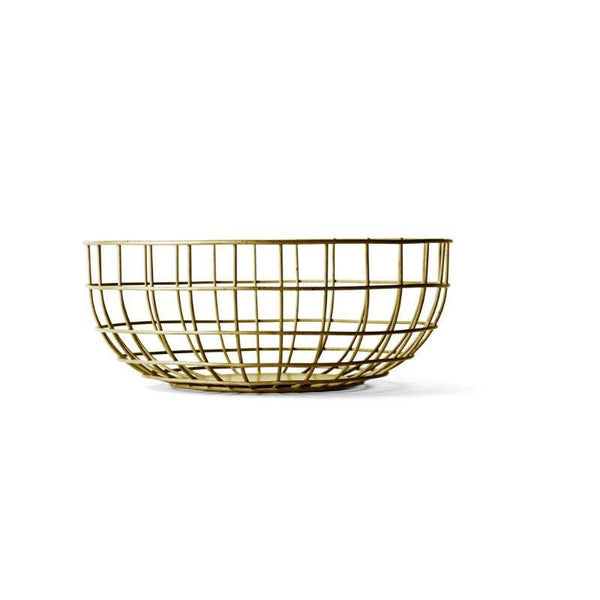 Menu Wire Bowl In Brass (O25cm) - warehouse