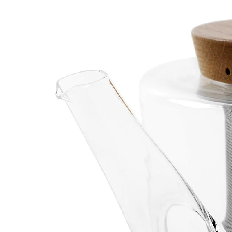 Viva Scandinavia Glass teapot with Wood (1.2L) - warehouse