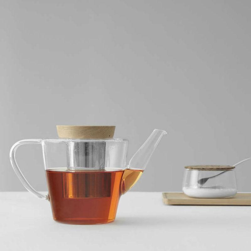 Viva Scandinavia Glass teapot with Wood (1.2L) - warehouse