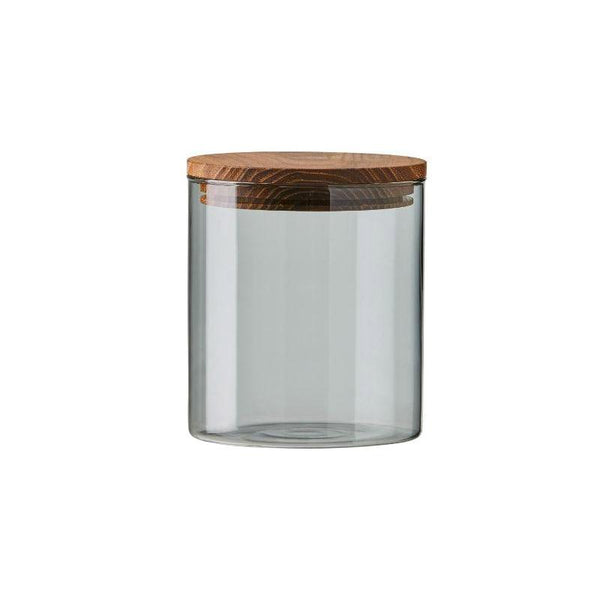 Aida Glass Containers With Cork Lid - warehouse #size_Ø10cm x H18cm