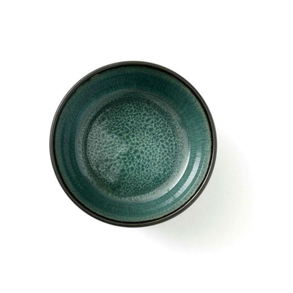 Bitz Glazed Stoneware bowls Ø12cm - Black - warehouse #color_green