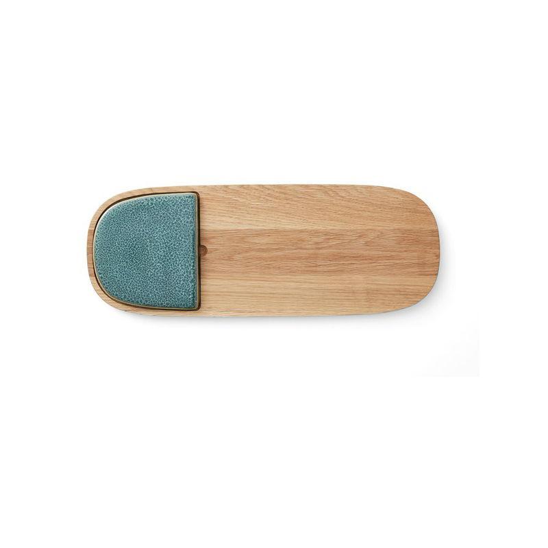 Bitz Cutting Board with stoneware tray (L51cm) - warehouse