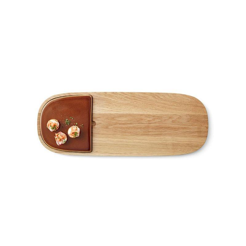 Bitz Cutting Board with stoneware tray (L51cm) - warehouse
