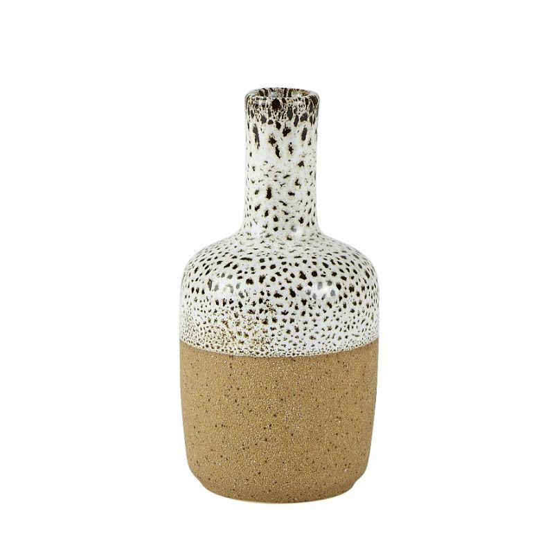 Villa Collection Stoneware Vase Offwhite/Natural - warehouse