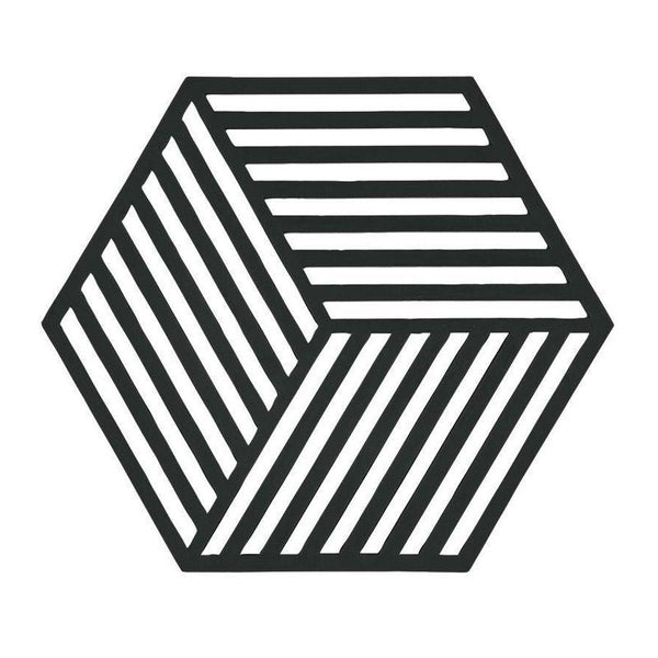 Zone Denmark Silcone Hexagon Shaped Trivets (16x14cm) - warehouse #color_black