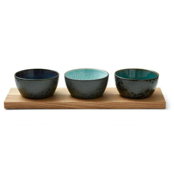 Bitz Set of Glazed Stoneware bowls Ø12cm (3pcs) - warehouse