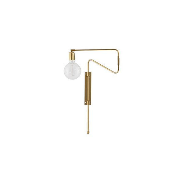 House Doctor Swing Wall Lamp (L35cm) - warehouse #color_brushed brass