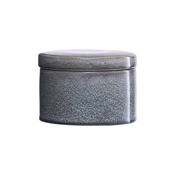 House Doctor Stoneware jar w. lid (Ø14cm) - warehouse