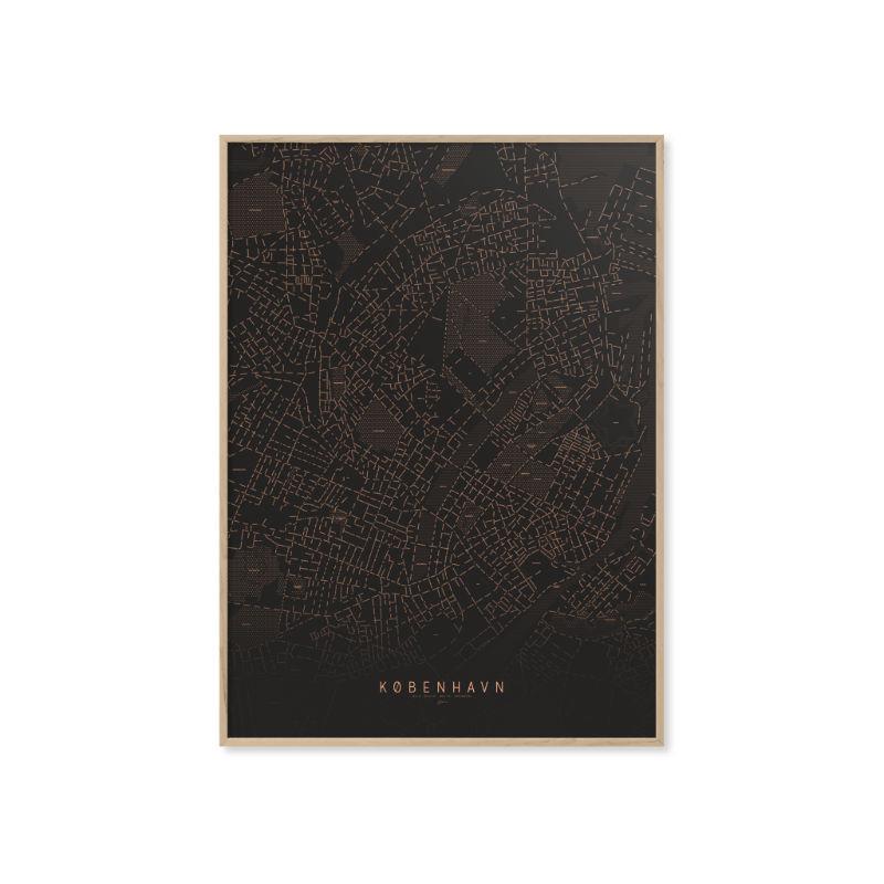 Enklamide Copenhagen Typemap Poster (70x100cm) - warehouse