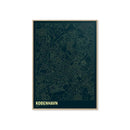 Enklamide Copenhagen Typemap Poster (70x100cm) - warehouse