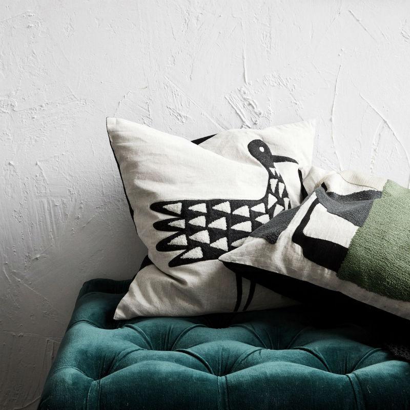 House Doctor Bird Motive cushion cover (50x50cm) - warehouse